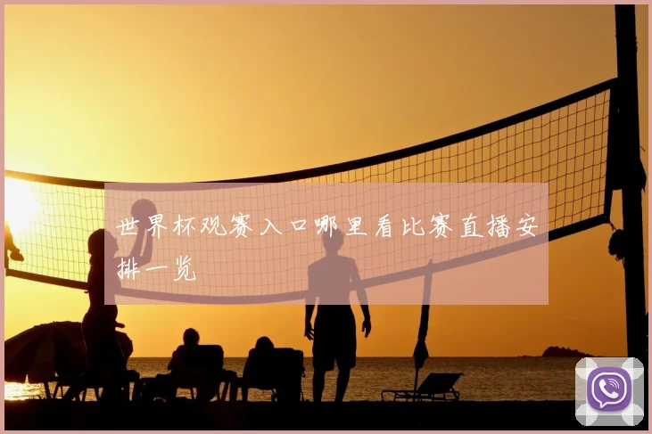 世界杯观赛入口哪里看比赛直播安排一览