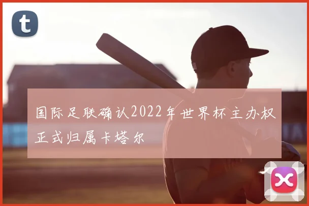 国际足联确认2022年世界杯主办权正式归属卡塔尔